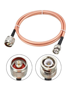Cable Coaxial RG-142 uxcell Macho N a Macho BNC 90cm 2