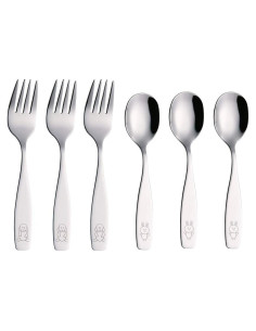 Juego de Cubiertos para Niños ANNOVA 6 Piezas Acero Inoxidable