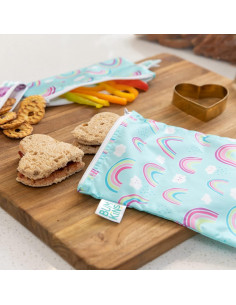 Bolsas Reutilizables para Sándwich Bumkins 2-pk Unicornios 18x18cm 2
