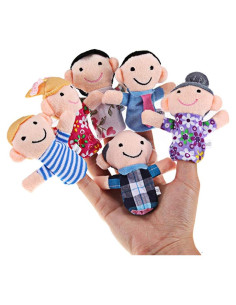 Títeres de Dedo Educativos Sealive 6 PCS para Niños 1-3 Años