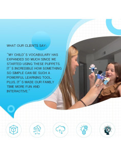 Títeres de Dedo Educativos Sealive 6 PCS para Niños 1-3 Años 2