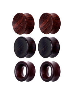 Tapones de Oreja de Madera TIANCI FBYJS 10mm 3 Pares Orgánicos