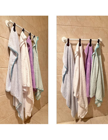 Clips de Toalla Magnéticos Prriudy de Cuero Marrón - 3 Pack