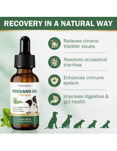 Aceite de Orégano para Perros PKperekond 29.57 ml 88% Carvacrol 2