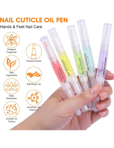 Bolígrafo Aceite Cutículas Makartt 12 Piezas Hidratante