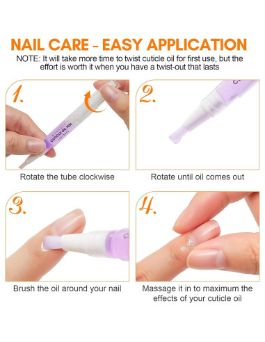 Bolígrafo Aceite Cutículas Makartt 12 Piezas Hidratante