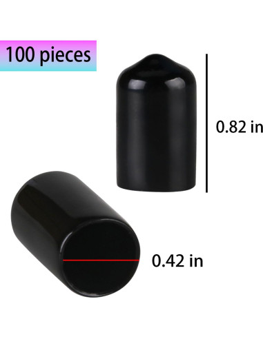 Cubiertas de Polvo para Vertedores de Licor Medido ziHenryDa - 100pcs Negro