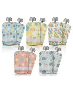 Bolsas Reutilizables para Comida de Bebé Little Whispers - 10 Unidades