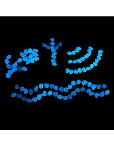 Piedras Brillantes en la Oscuridad Party Zealot 400 PCS Azul