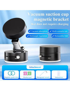Soporte para teléfono magnético Diinou plegable y ajustable 2
