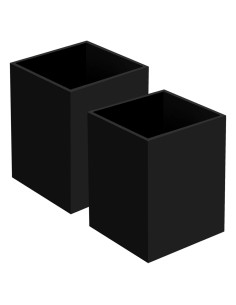 Organizador de Lápiz y Bolígrafo Acrílico Ptaedex 2 Piezas Negro