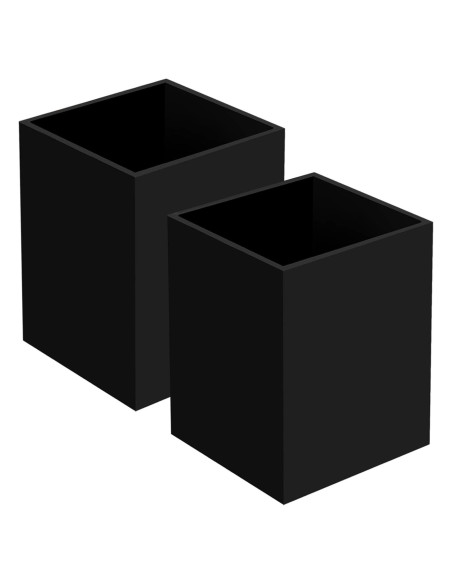 Organizador de Lápiz y Bolígrafo Acrílico Ptaedex 2 Piezas Negro