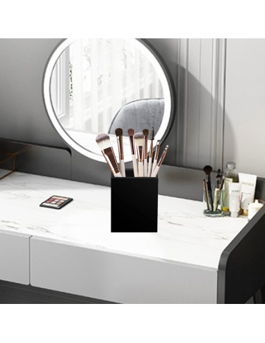 Organizador de Lápiz y Bolígrafo Acrílico Ptaedex 2 Piezas Negro