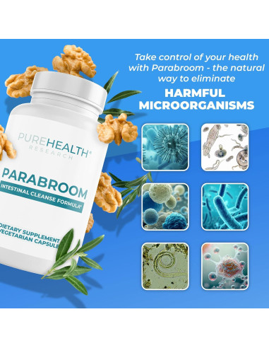 Suplemento Digestivo Parabroom PureHealth 60 Cápsulas