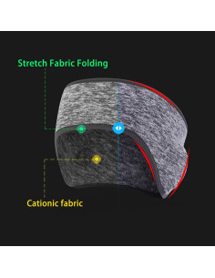 Cinta Calentadora de Orejas Obacle - Forro Polar, Paquete de 2 2