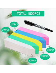 Etiquetas de Jardín Diteryy 1000 Pcs Plástico Multicolor 2