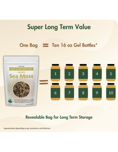 Musgo Marino Dorado Pristine Nutri 226g Crudo y Natural