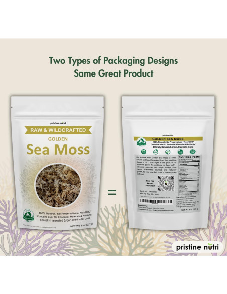 Musgo Marino Dorado Pristine Nutri 226g Crudo y Natural