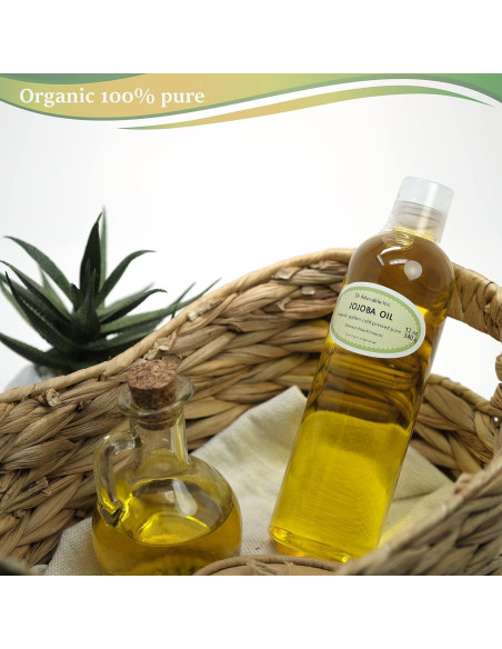 Aceite de Jojoba Dorado Orgánico 100% Puro 340 g Aceite de Jojoba Dorado Orgánico 100% Puro 340 g