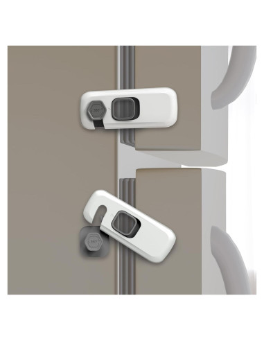 Paquete de 5 Cerraduras de Seguridad para Niños Gris - HT-Cupboard Locks