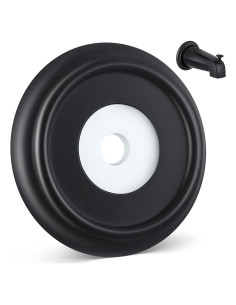 Anillo de Cubierta de Salida Dreyoo 3.81 cm Acero Inoxidable Negro