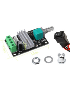 Controlador de Velocidad de Motor DC NEWNEWLIU 3A PWM 1203BB 2