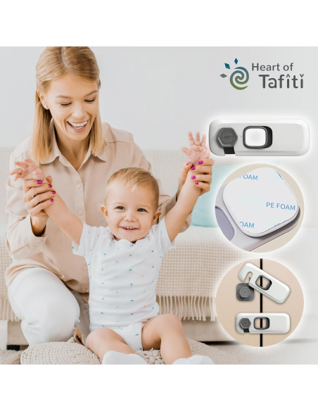 Paquete de 5 Cerraduras de Seguridad para Niños Gris - HT-Cupboard Locks