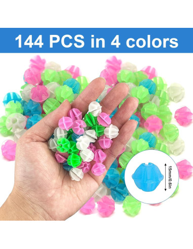 144 Perlas Coloridas para Radios de Bicicleta ZooviHyvi