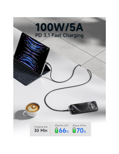 Cable USB C a USB C 100W JSAUX 2-Pack 1m Carga Rápida 2