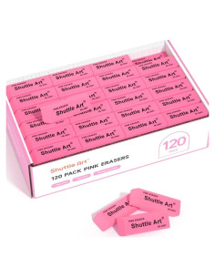 Borradores Rosados Shuttle Art - Paquete de 120 Unidades