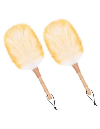 Duster de lana de cordero iHUFeather 2 piezas 37.8 cm