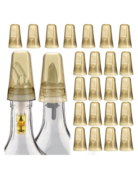 25 Cubiertas de Vertedor SuproBarware - Tapas de Polvo Transparentes