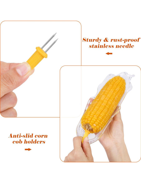 Juego de Platos y Soportes para Mazorcas Aodaer - 46 Piezas