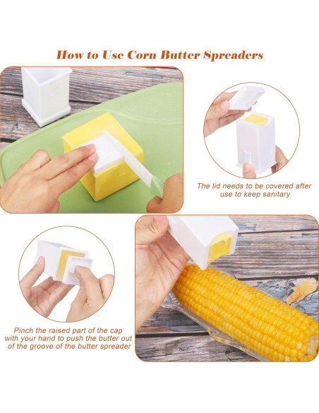 Juego de Platos y Soportes para Mazorcas Aodaer - 46 Piezas