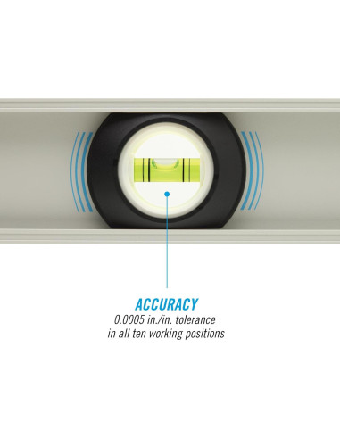 Nivel I-Beam 24" CHANNELLOCK Aluminio Profesional 3 Viales