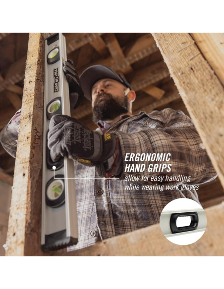 Nivel I-Beam 24" CHANNELLOCK Aluminio Profesional 3 Viales