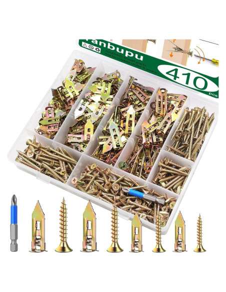 Kit de Anclajes para Paneles de Yeso Tanbupu 410pcs