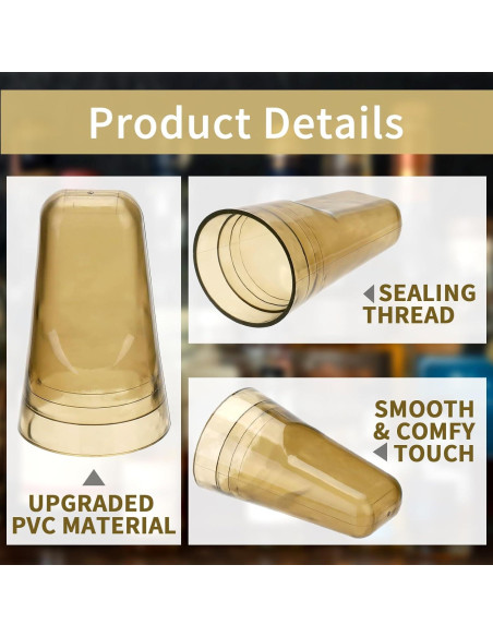 25 Cubiertas de Vertedor SuproBarware - Tapas de Polvo Transparentes