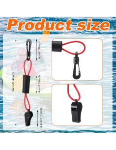 Silbato de Seguridad con Cordón Seenelling - 4 Piezas 2