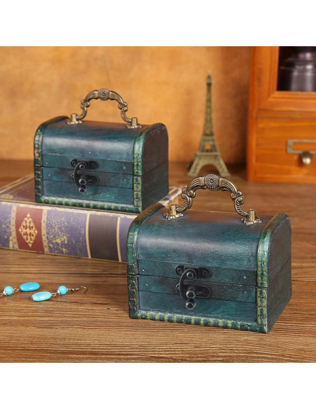 Cierre de Hasp Antiguo ZIUZI Negro para Caja de Joyería - 2 Piezas