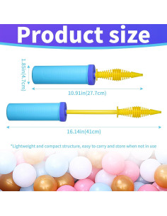 Bomba de Mano para Globos KUULBELA Doble Acción 0.08kg 2