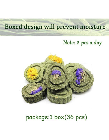 36 Piezas Juguetes Masticables Hamiledyi para Conejos y Roedores