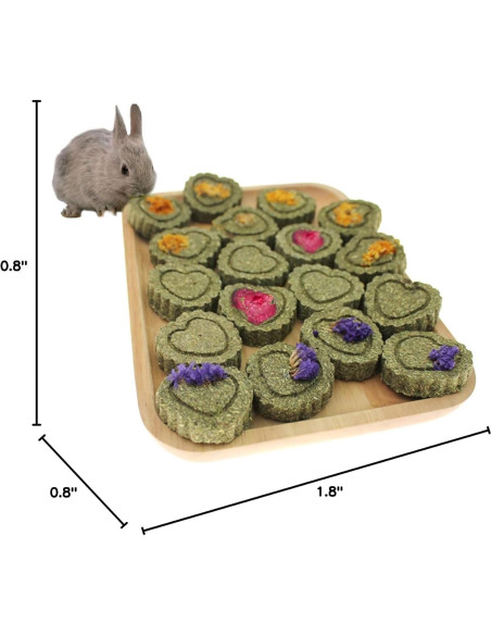 36 Piezas Juguetes Masticables Hamiledyi para Conejos y Roedores
