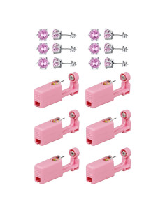 Kit de Perforación de Orejas Perfect Life 6 Unidades Rosa