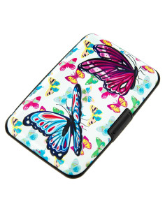 Billetera RFID Compacta Kaabao para Tarjetas - Diseño Mariposa