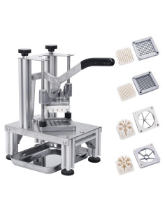 Cortador de Papas Fritas RISMANOR 4 Cuchillas Acero Inoxidable