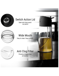 Dispensador y pulverizador de aceite The Away Gourmet 470ml 2