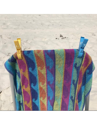 16 Clips de Toalla de Playa Kspowwin Jumbo Antiviento