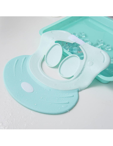 Visera de Ducha para Bebés Azul - Gorro Protector de Champú