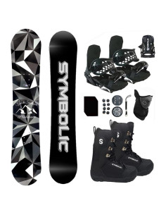Tabla de Snowboard Simbólico Platino 155cm + Fijaciones y Botas